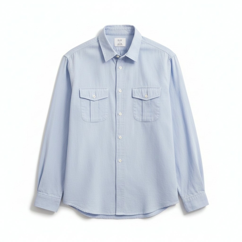 Billy Reid MSL- ALA Light Blue Long Sleeve Button Down Shirt Size M